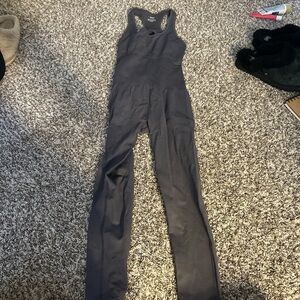 Women's Grey Workout Jumpsuit